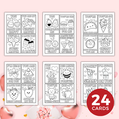 Valentine's Coloring Cards