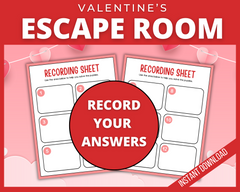 Printable Valentines Escape Room