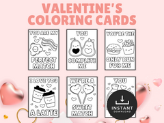 Valentine's Coloring Cards