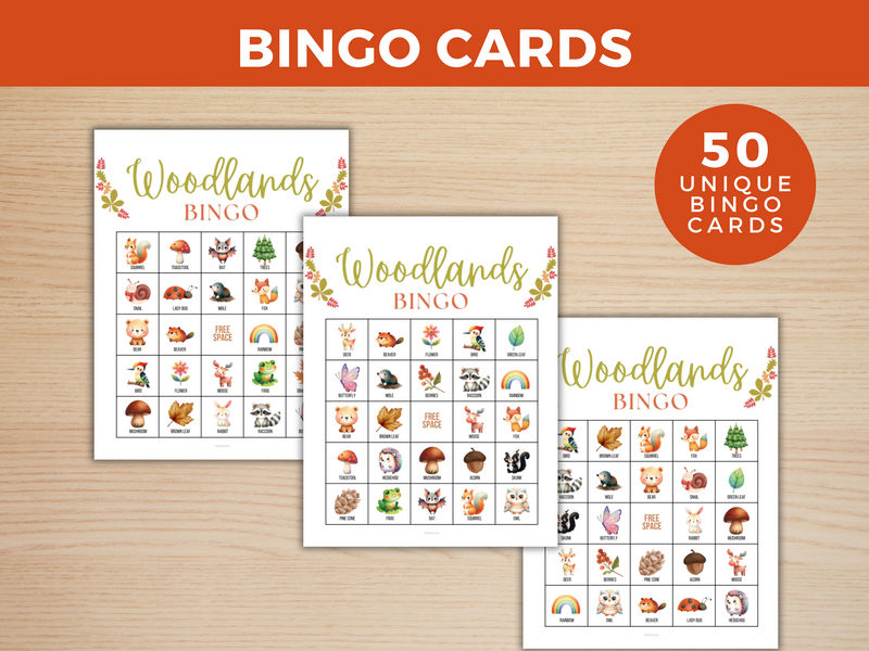 Woodlands Bingo Game