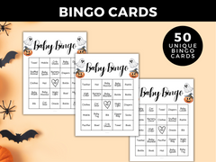 Printable Halloween Baby Shower Bingo Game