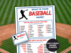 What is your baseball name game