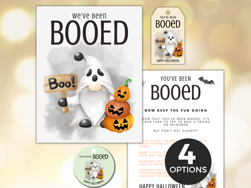 Printable Halloween Been Booed Kit