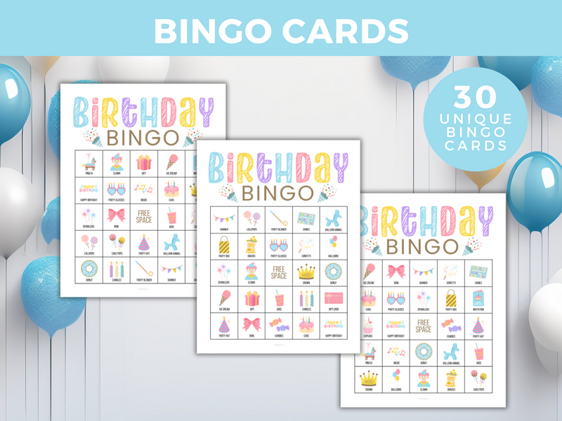 Printable Birthday Bingo Game