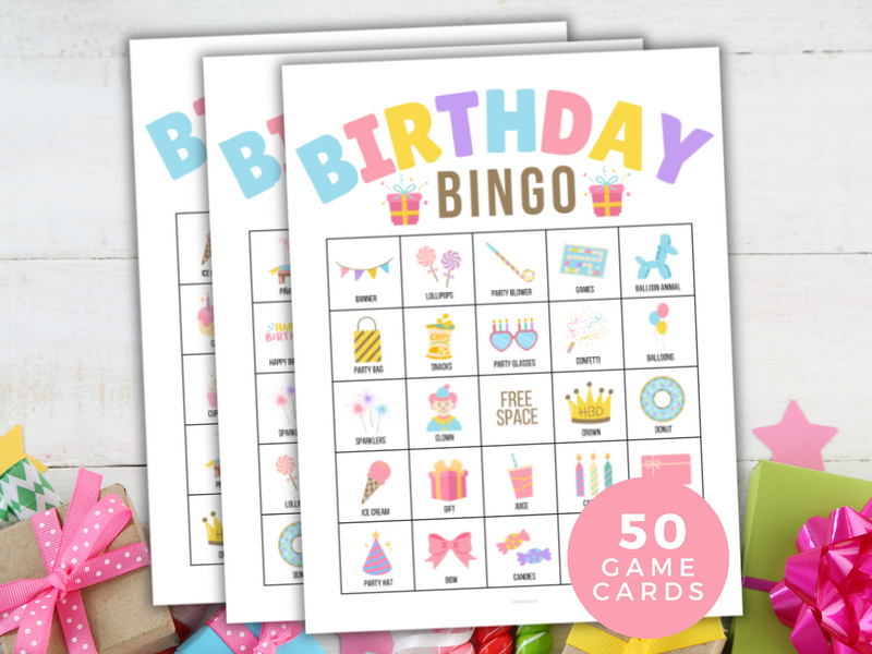 Printable Birthday Bingo Game