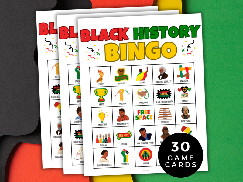 black history bingo game