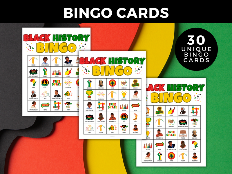 black history bingo game