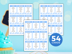Blue-Themed Baby Shower Forbidden Words