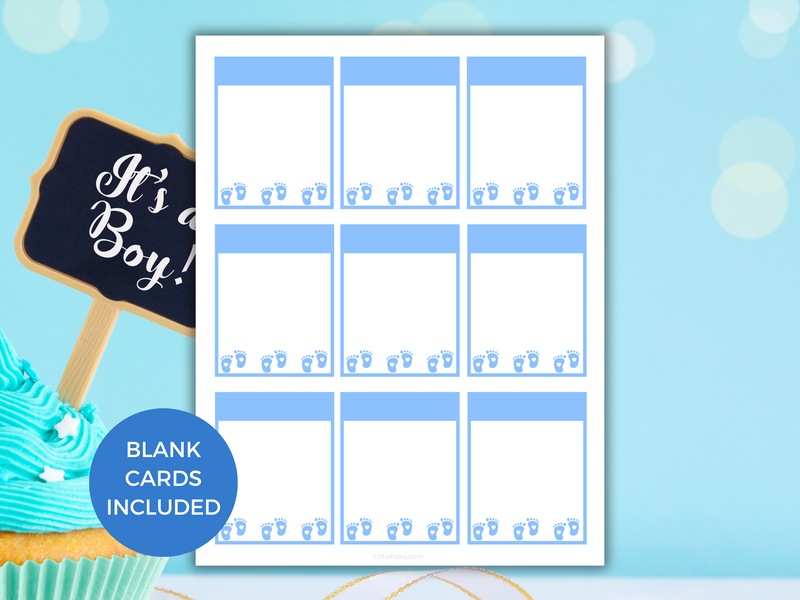 Blue-Themed Baby Shower Forbidden Words
