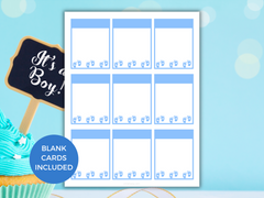 Blue-Themed Baby Shower Forbidden Words