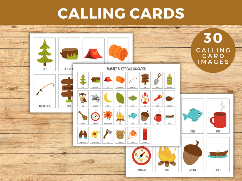 Camping Bingo Printable Game