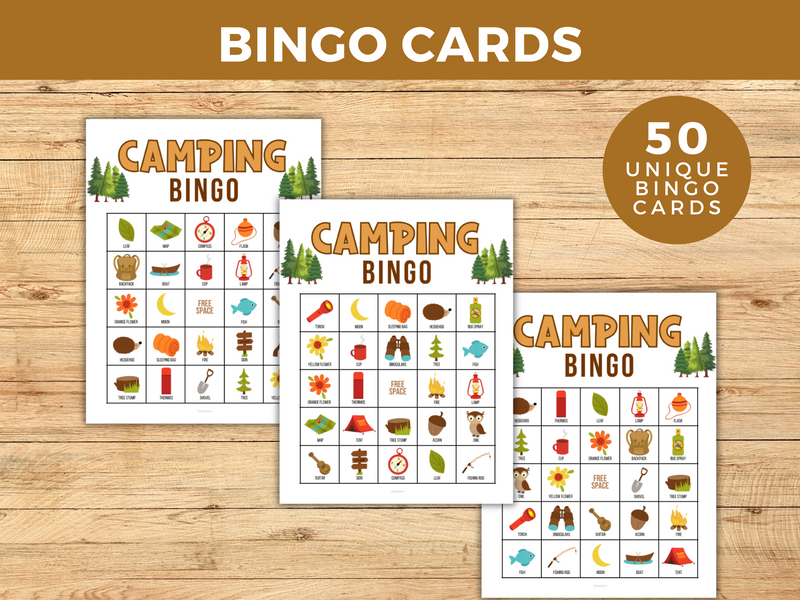 Camping Bingo Printable Game