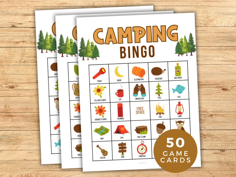 Camping Bingo Printable Game