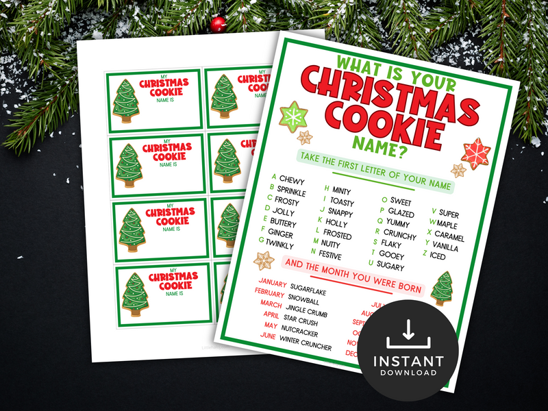 What is your Christmas Cookie Name Game