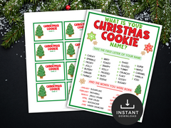 What is your Christmas Cookie Name Game