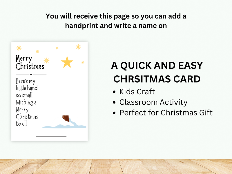 Christmas Tree Handprint Craft