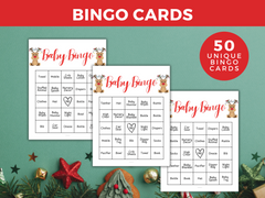 Printable Christmas Baby Bingo