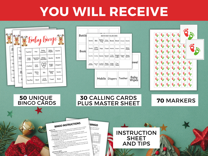 Printable Christmas Baby Bingo