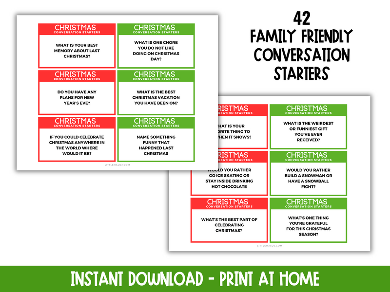 printable christmas conversation starter cards