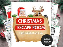 Printable kids christmas escape room