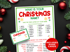 What is your Christmas Name Game