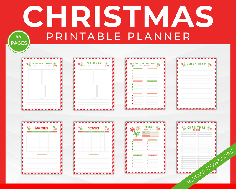 Holiday festive planner