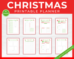 Christmas planner printable pages