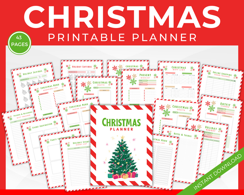 Printable Christmas planner