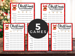 Printable christmas scattergories game