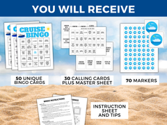 printable cruise bingo game