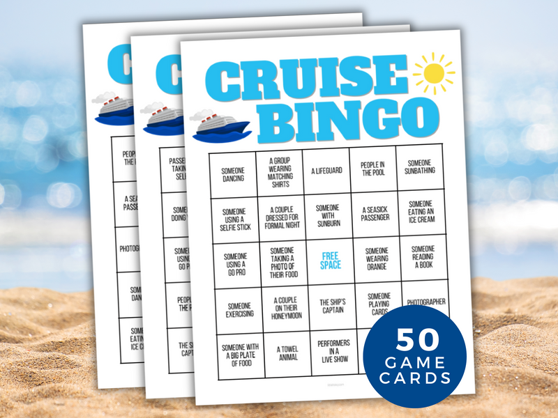 printable cruise bingo game