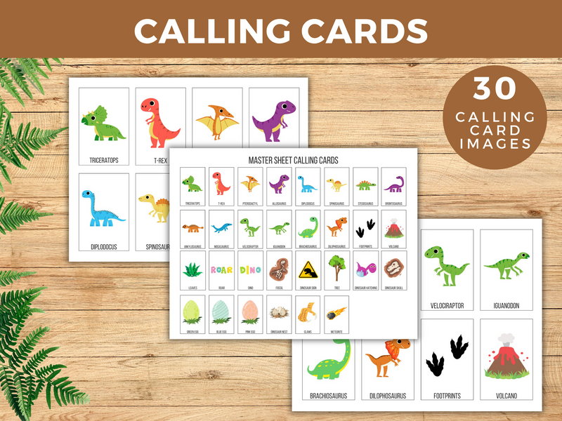 printable dinosaur bingo game cards