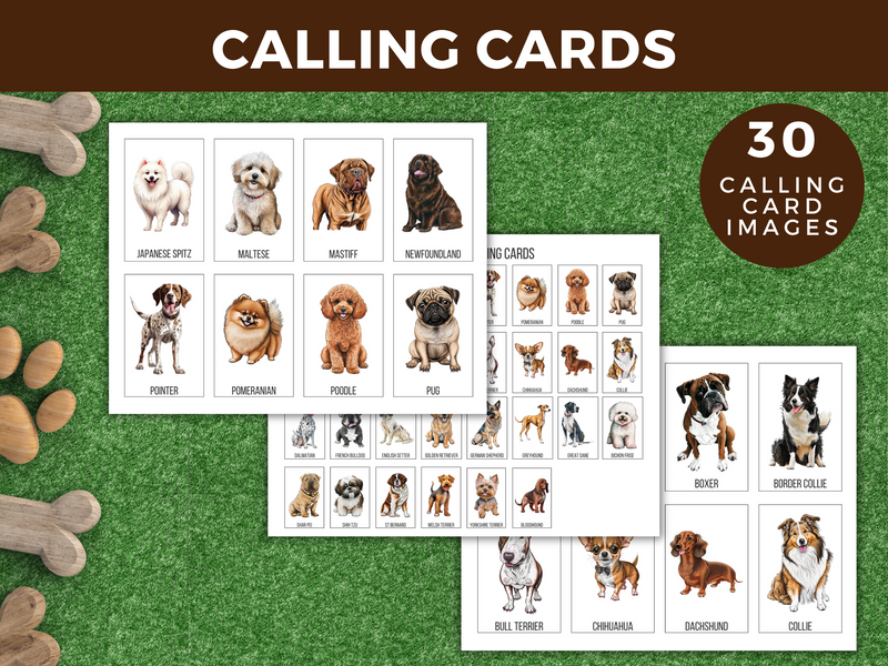 Printable Dog Breed Bingo Game