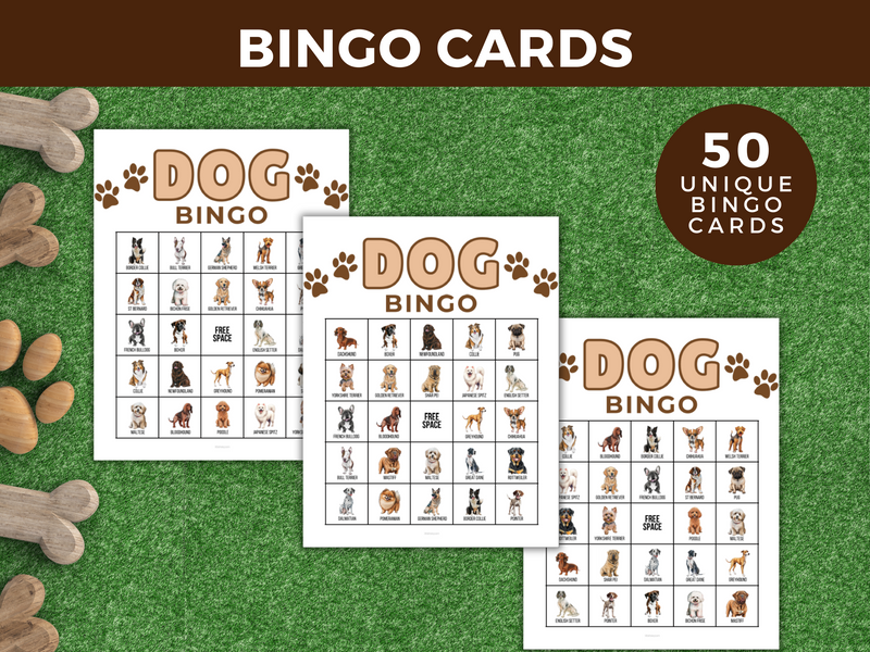 Printable Dog Breed Bingo Game