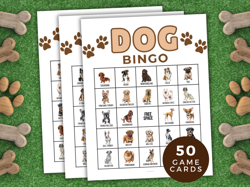 Printable Dog Breed Bingo Game