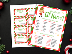 What is your Elf Name Game Printable