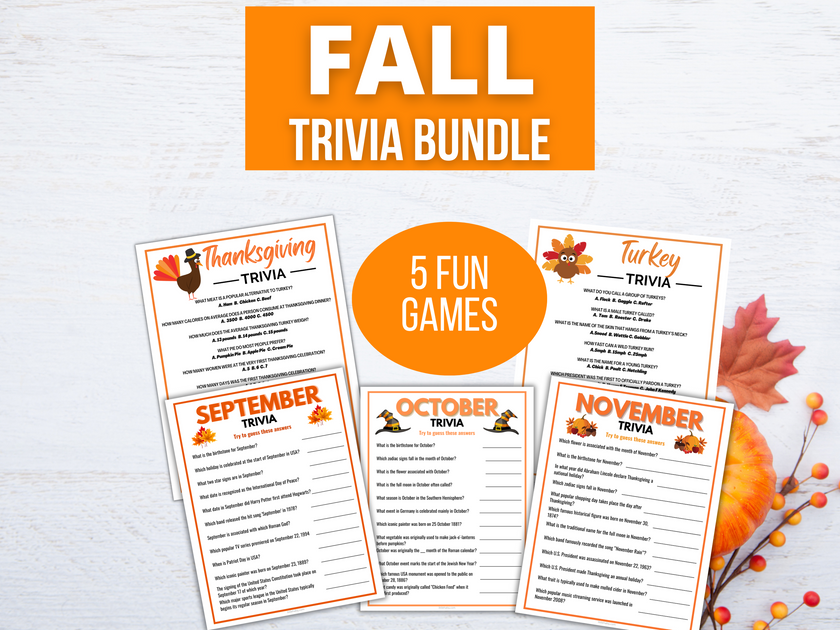 Fall Trivia Bundle | LittleHaloJ