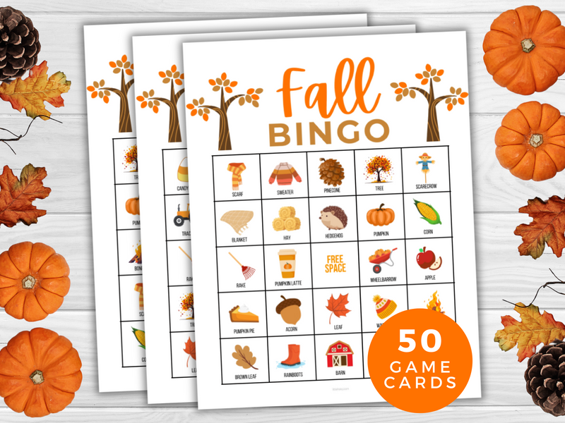 Printable Fall Bingo Game