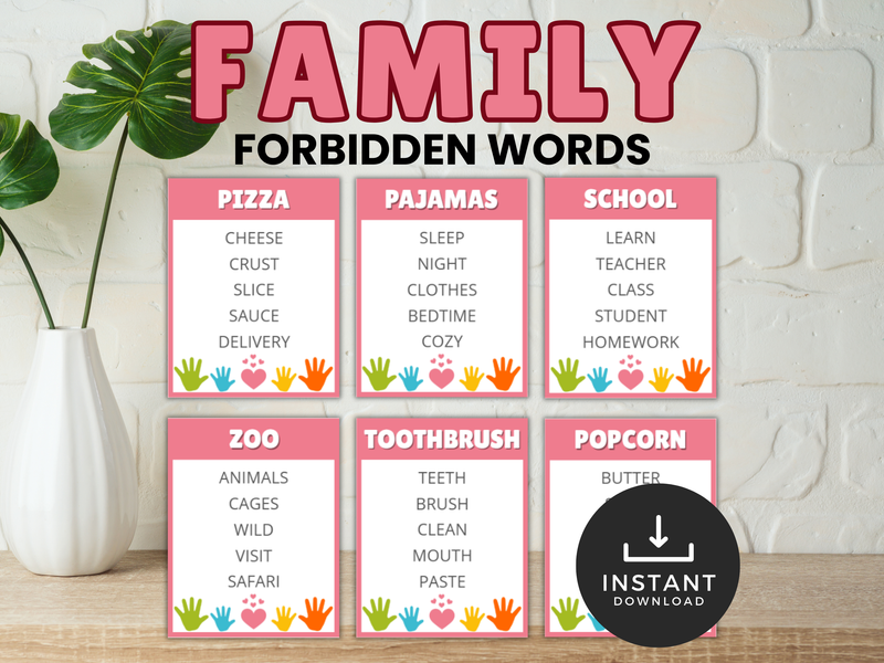 Family Forbidden Words