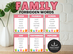 Family Forbidden Words