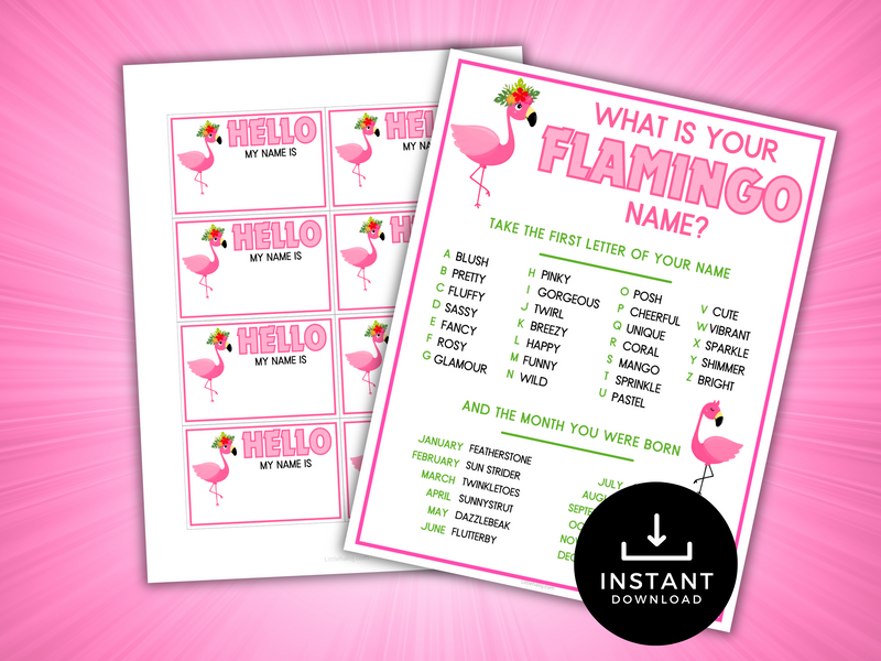 What is your Flamingo Name Game