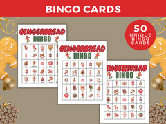 printable gingerbread bingo game