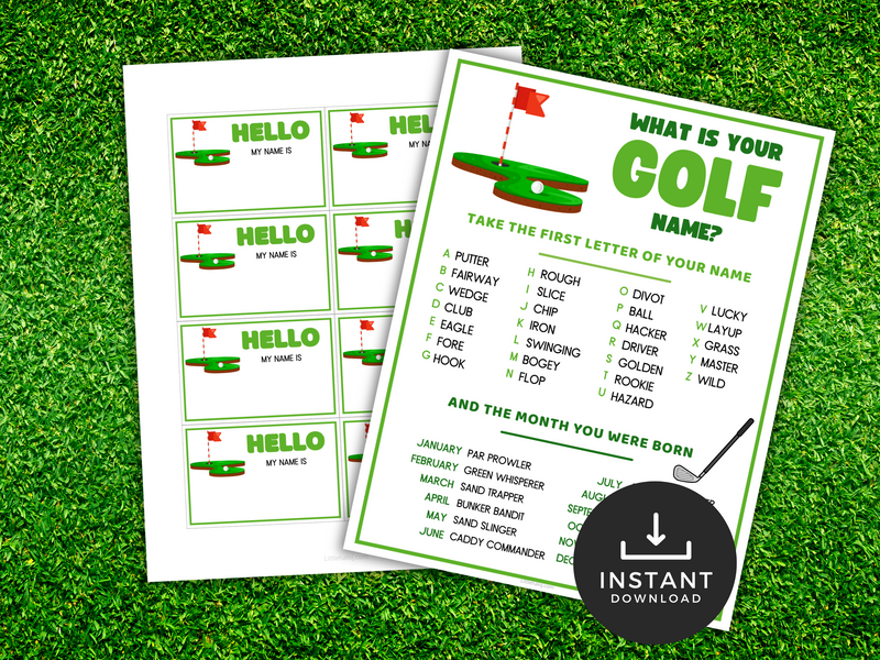 Printable Golf Party Game