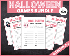 Pink Halloween party Games