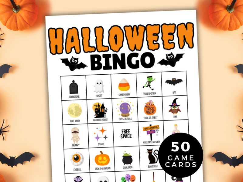 printable halloween bingo game