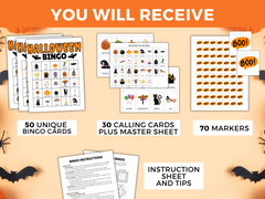 printable halloween bingo game