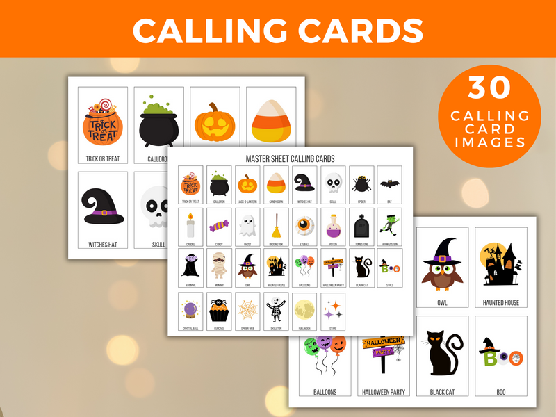 Printable Halloween Bingo Game