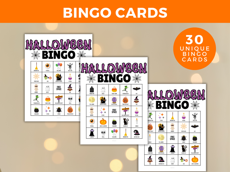 Printable Halloween Bingo Game