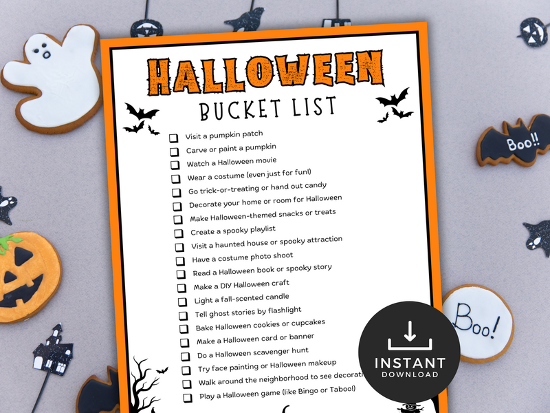 Halloween Bucket List