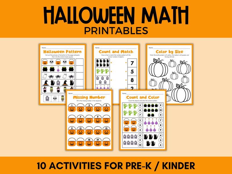 Halloween Math Activities
